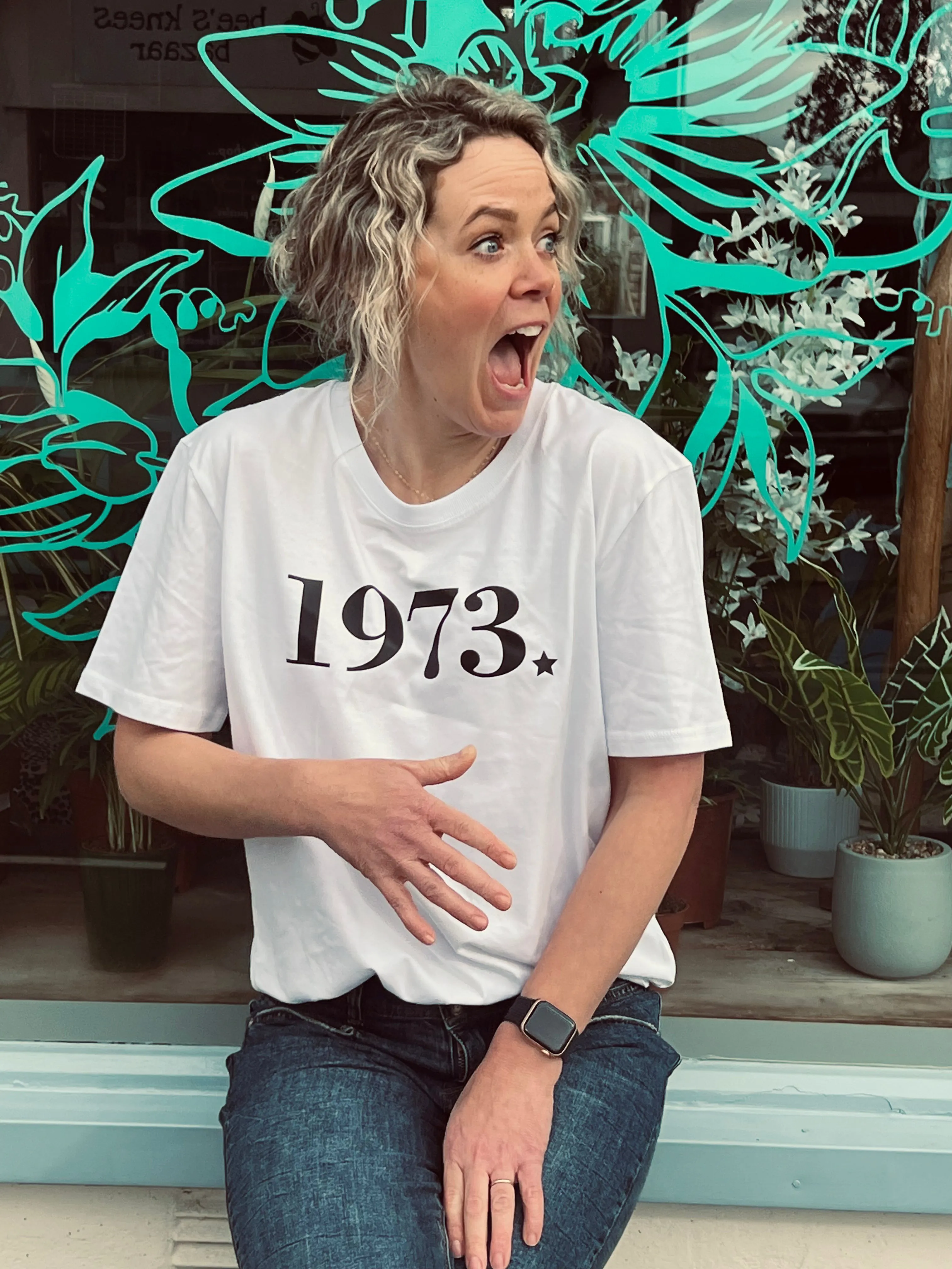 1973 Slogan Organic Cotton Tee - White