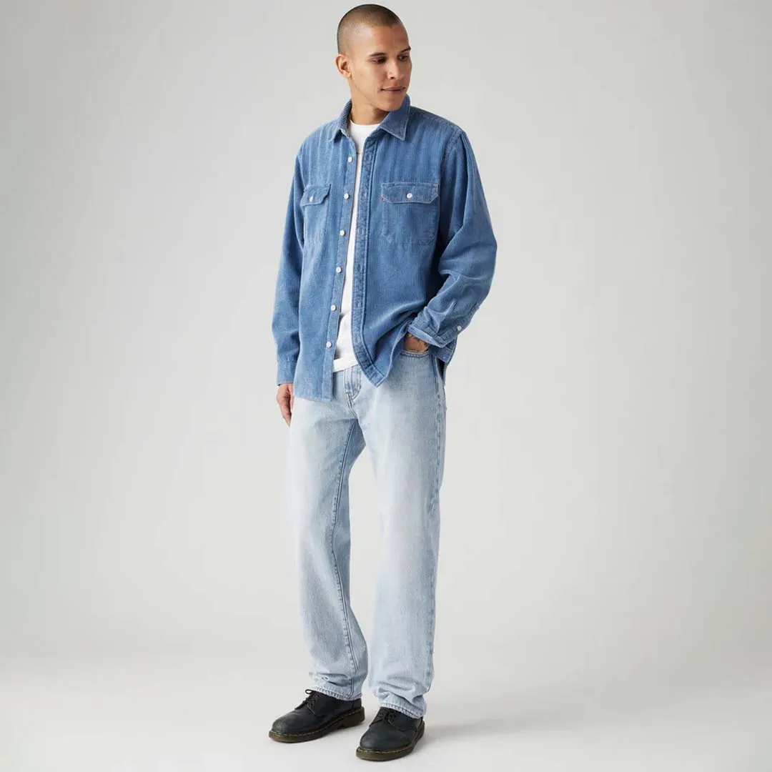 555 RELAXED STRAIGHT JEANS | BABY BLUE ESSENTIALS