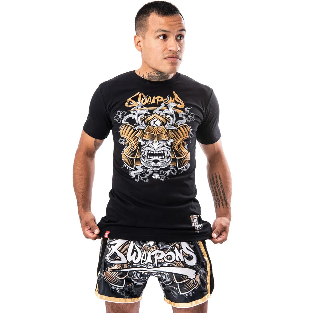 8 WEAPONS Muay Thai T-Shirt, Samurai, black