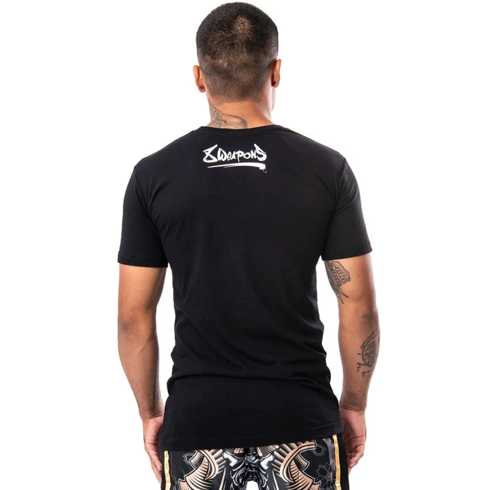 8 WEAPONS Muay Thai T-Shirt, Samurai, black