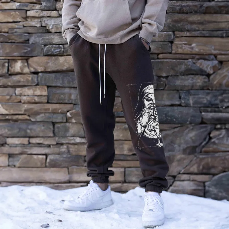 Bad Religious Nun GRAPHIC PRINT JOGGERS