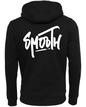 Black Hoodie / Dainty White Front Back Women