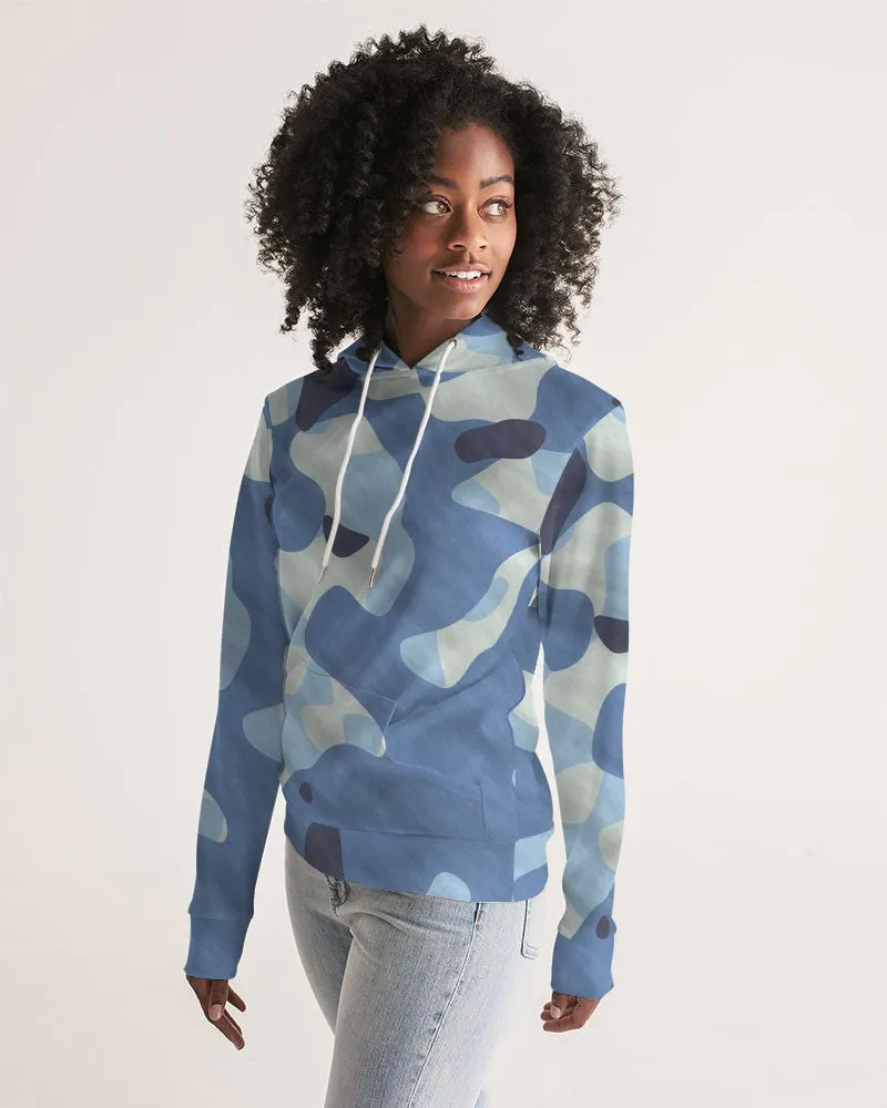 Blue Maniac Camouflage Women's Hoodie