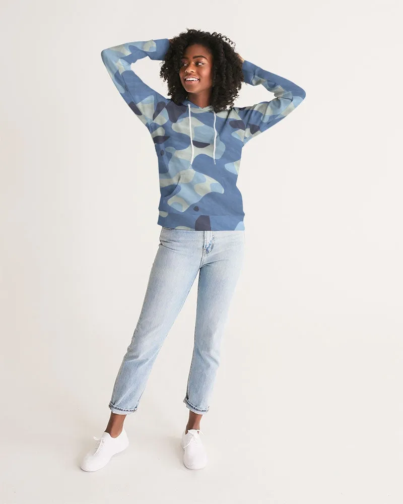 Blue Maniac Camouflage Women's Hoodie