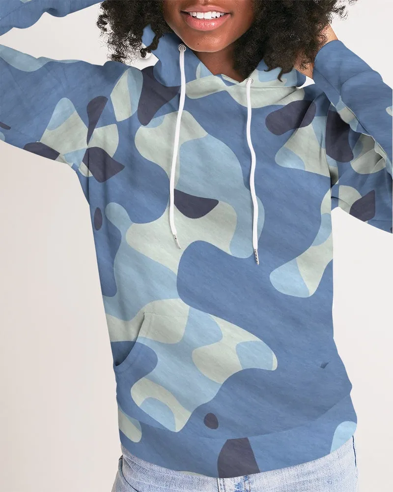 Blue Maniac Camouflage Women's Hoodie