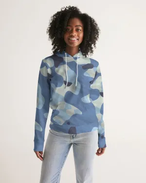 Blue Maniac Camouflage Women's Hoodie