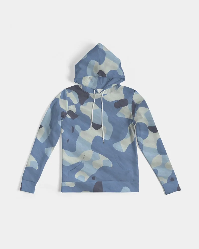 Blue Maniac Camouflage Women's Hoodie