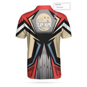 Bowling Custom Men Polo Shirt - Bowling Red King Pin, Colorful Bowling Personalized Polo Shirt - Perfect Gift For Friend, Family, Bowling Lovers