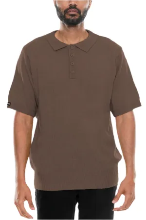 Brown Short Sleeve Polo Shirt