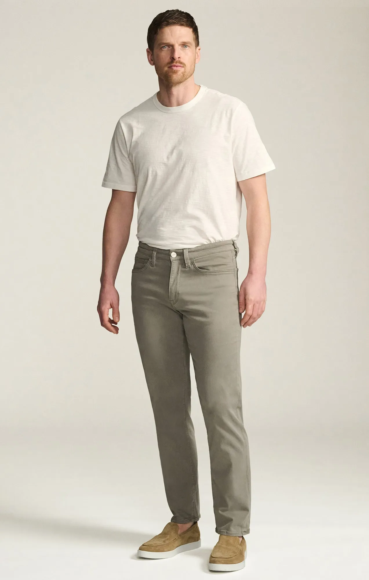 Charisma Relaxed Straight Pants in Storm Twill
