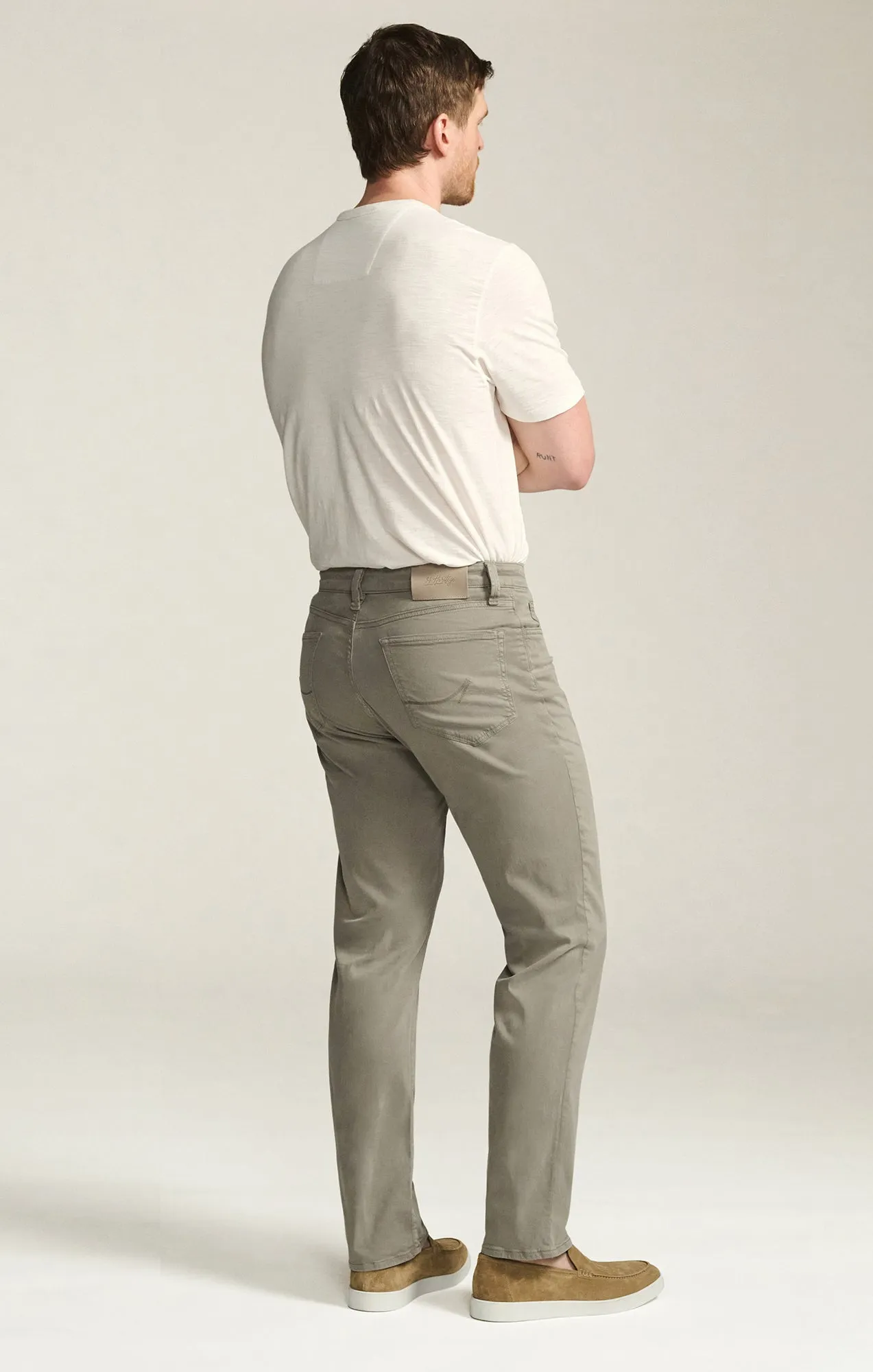 Charisma Relaxed Straight Pants in Storm Twill