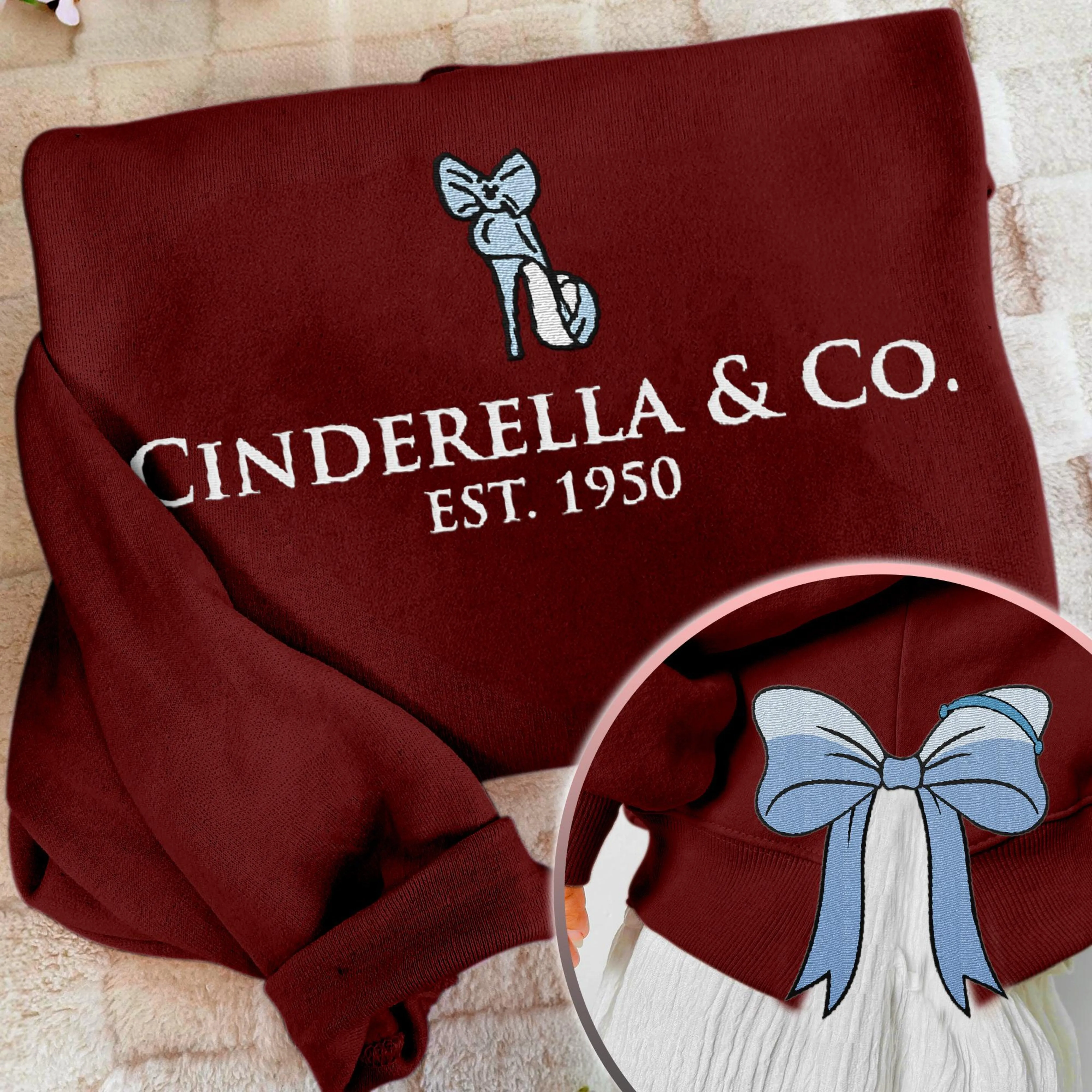 Cinderella Princess Coquette Side Bow Sweatshirt, Retro Trendy Coquete Lover Sweater, Bow Applique Pink Girl Gifts