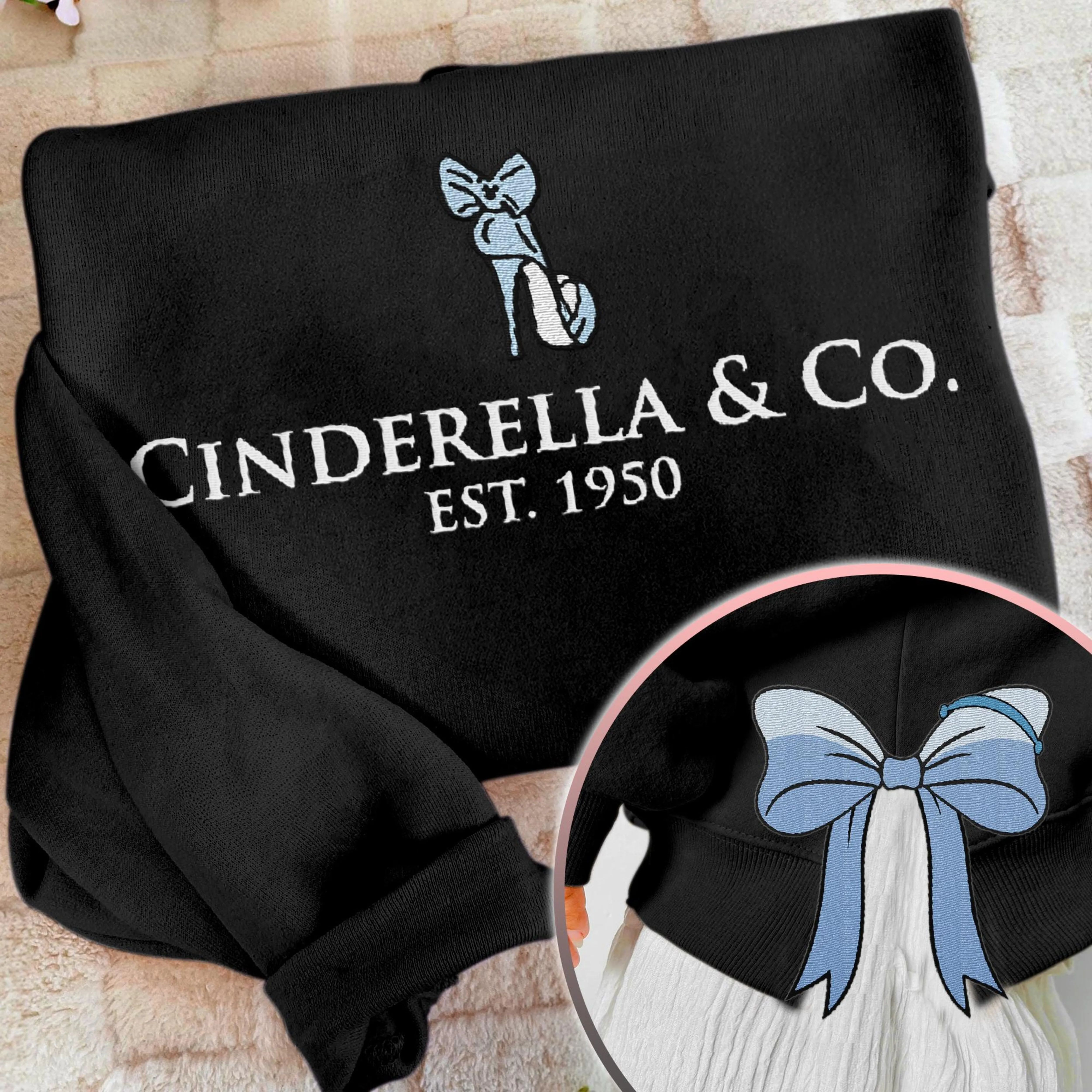 Cinderella Princess Coquette Side Bow Sweatshirt, Retro Trendy Coquete Lover Sweater, Bow Applique Pink Girl Gifts