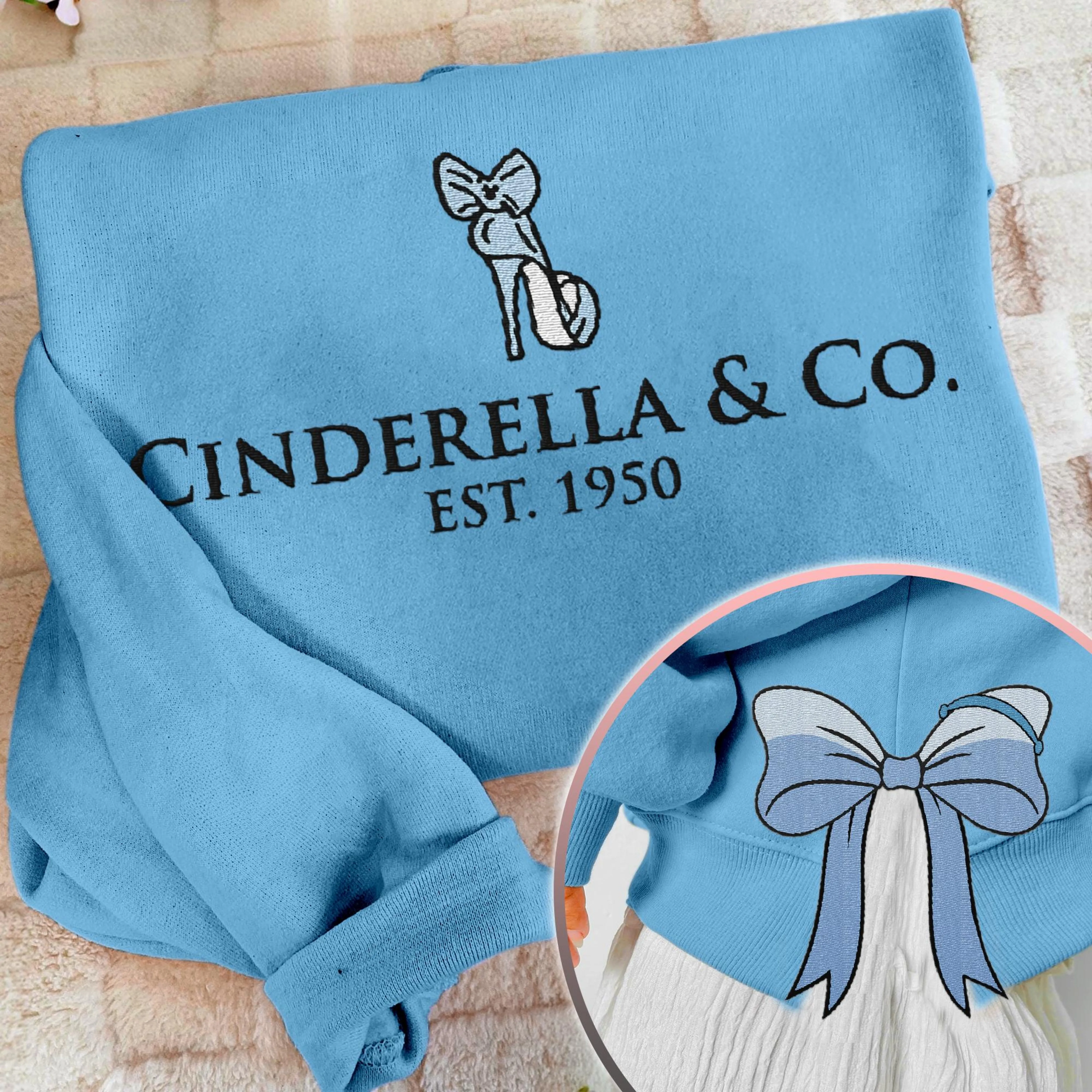 Cinderella Princess Coquette Side Bow Sweatshirt, Retro Trendy Coquete Lover Sweater, Bow Applique Pink Girl Gifts