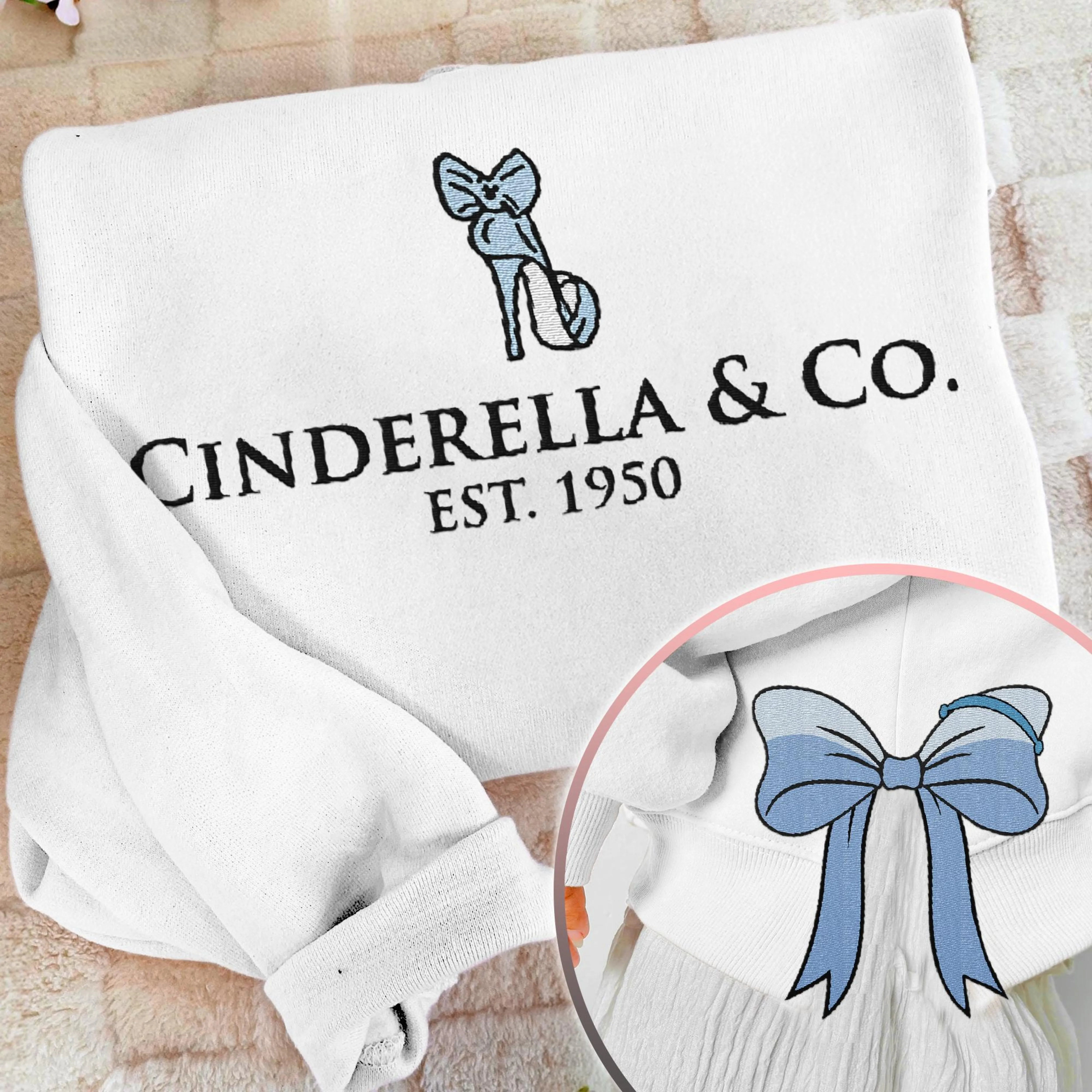Cinderella Princess Coquette Side Bow Sweatshirt, Retro Trendy Coquete Lover Sweater, Bow Applique Pink Girl Gifts