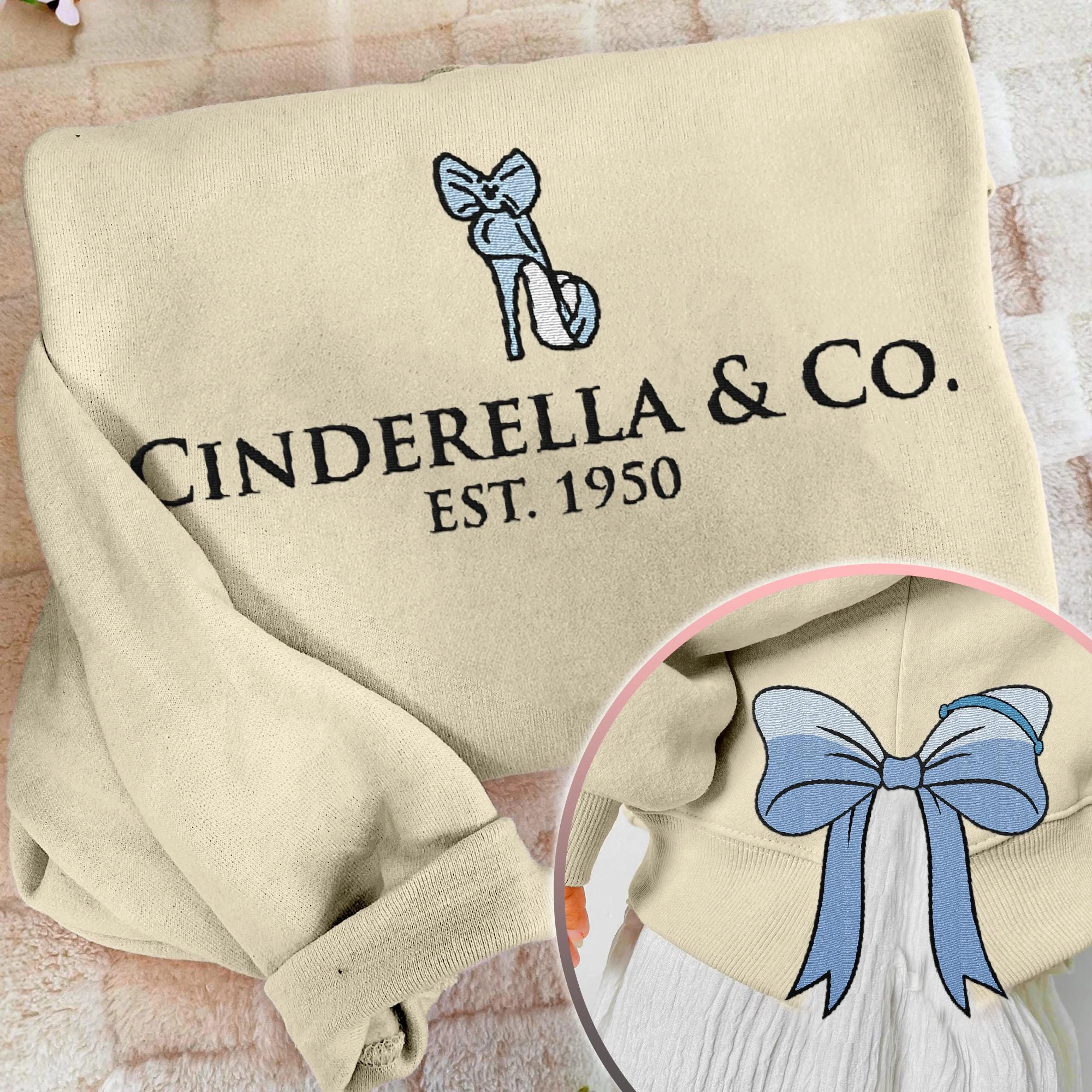Cinderella Princess Coquette Side Bow Sweatshirt, Retro Trendy Coquete Lover Sweater, Bow Applique Pink Girl Gifts