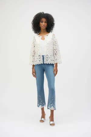 Clarissa Crochet Sweater Knit Cover-Up - Joseph Ribkoff 252905