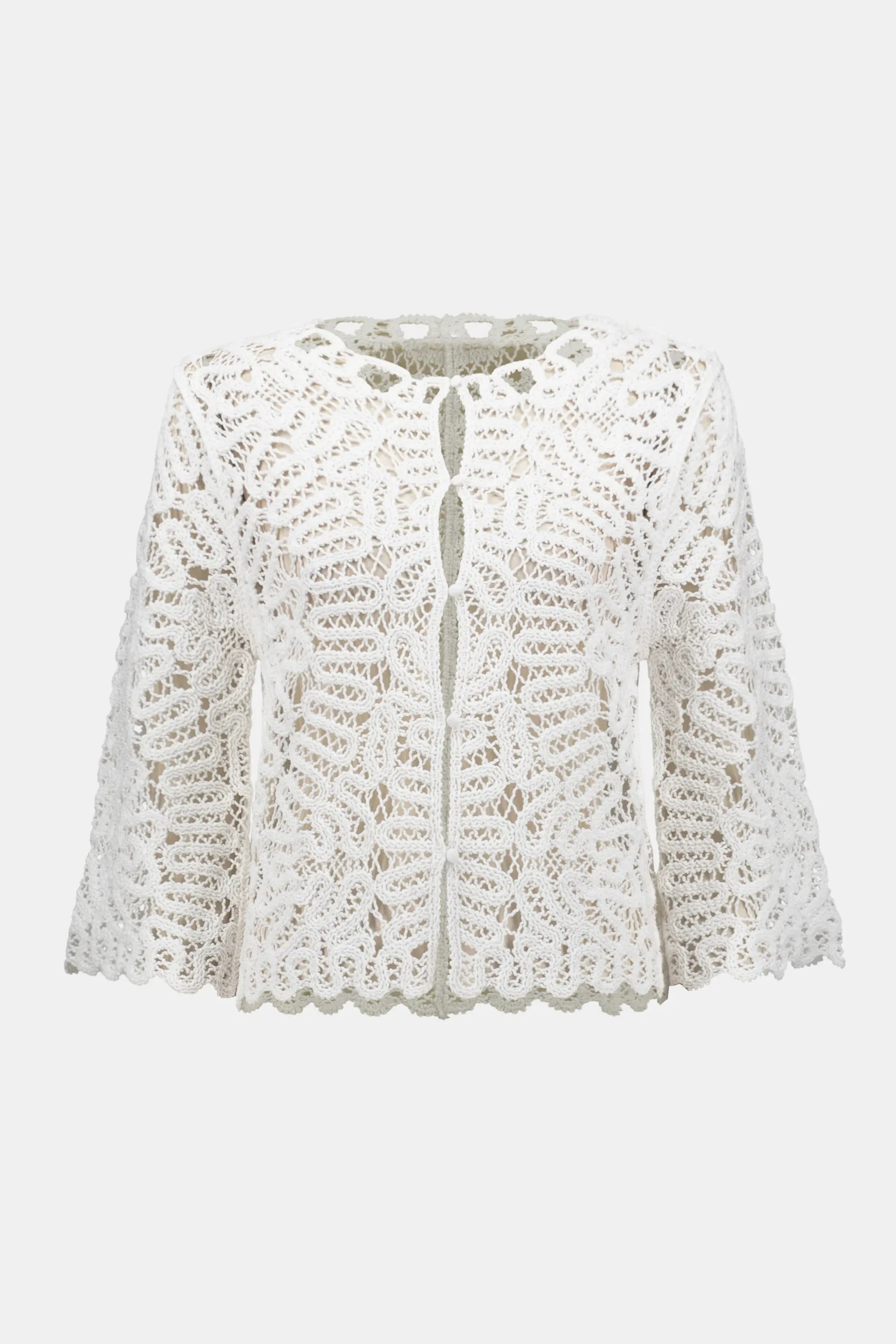 Clarissa Crochet Sweater Knit Cover-Up - Joseph Ribkoff 252905