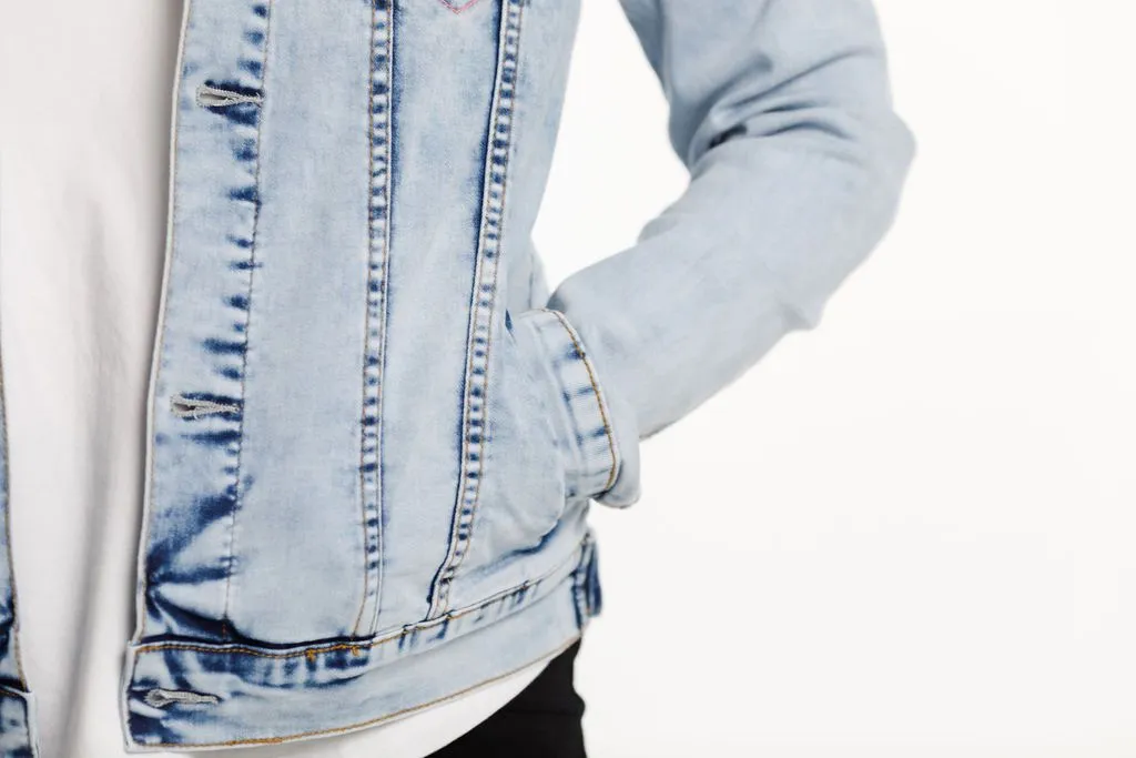 CLASSIC DENIM JACKET SNOW WASH