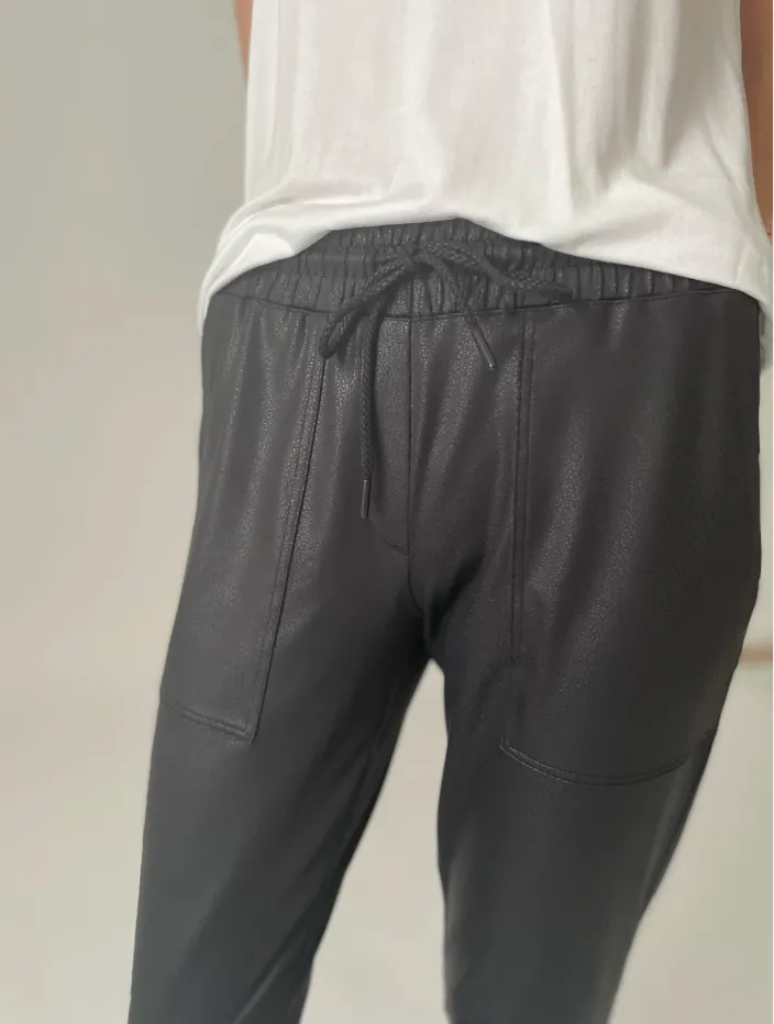 Coated Zip Jogger