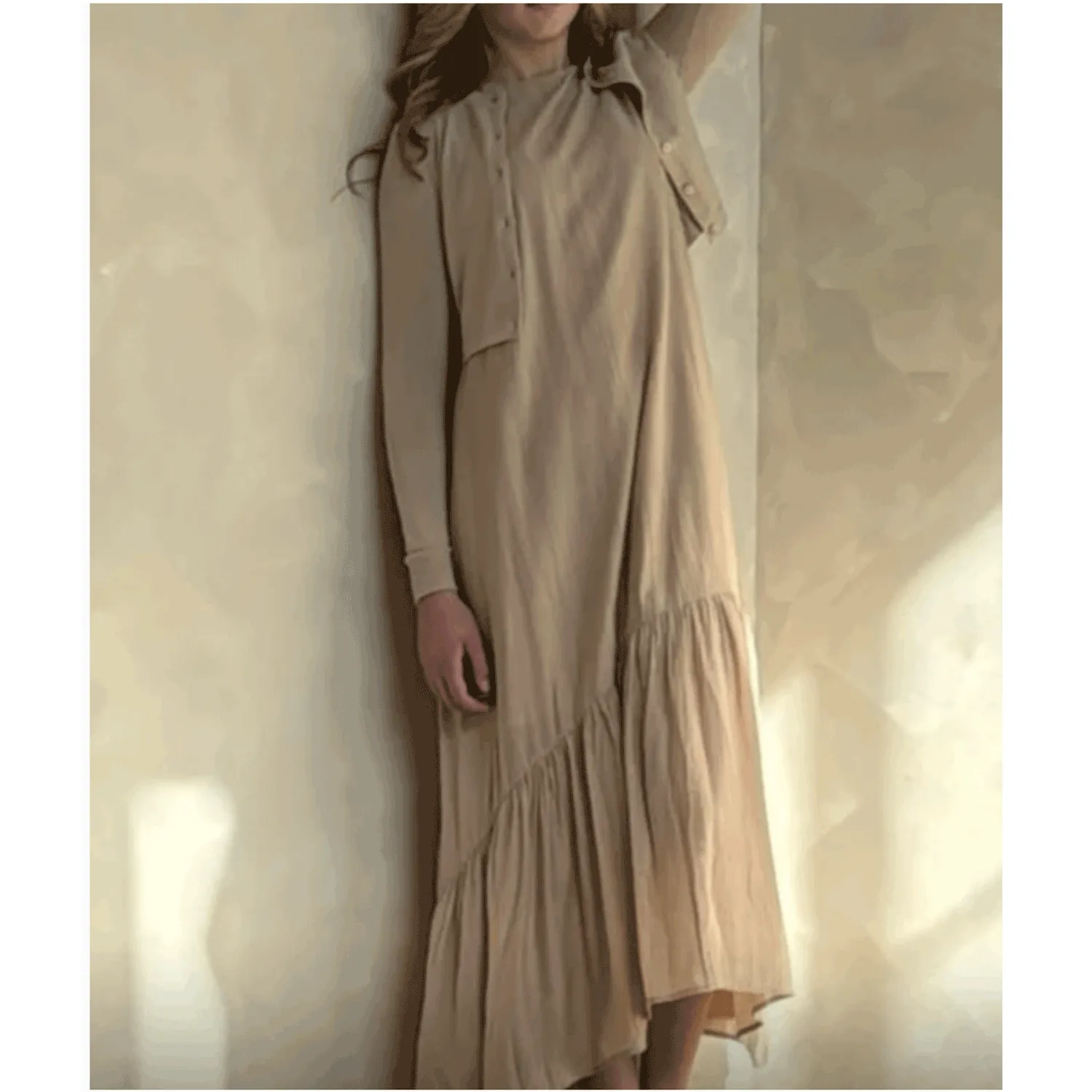 Coco Blanc Taupe Knit Cardigan