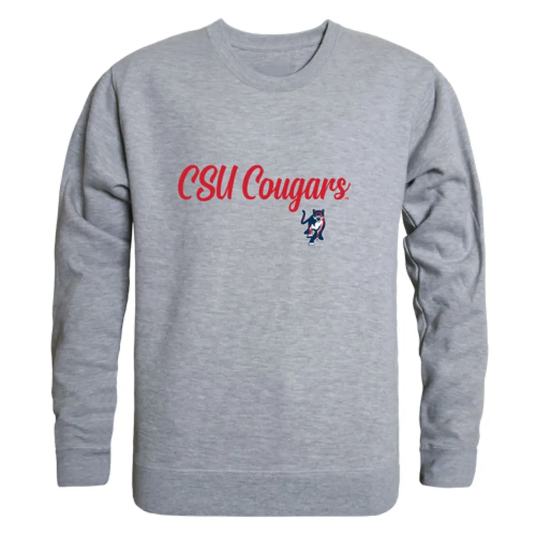 Columbus State University Cougars Script Fleece Crewneck Pullover Sweatshirt