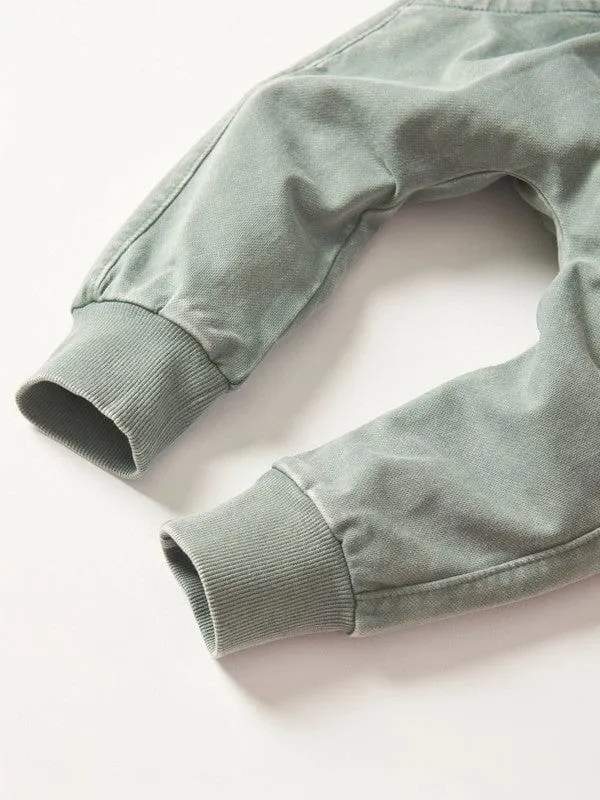 Cotton Jogger - Basil Wash