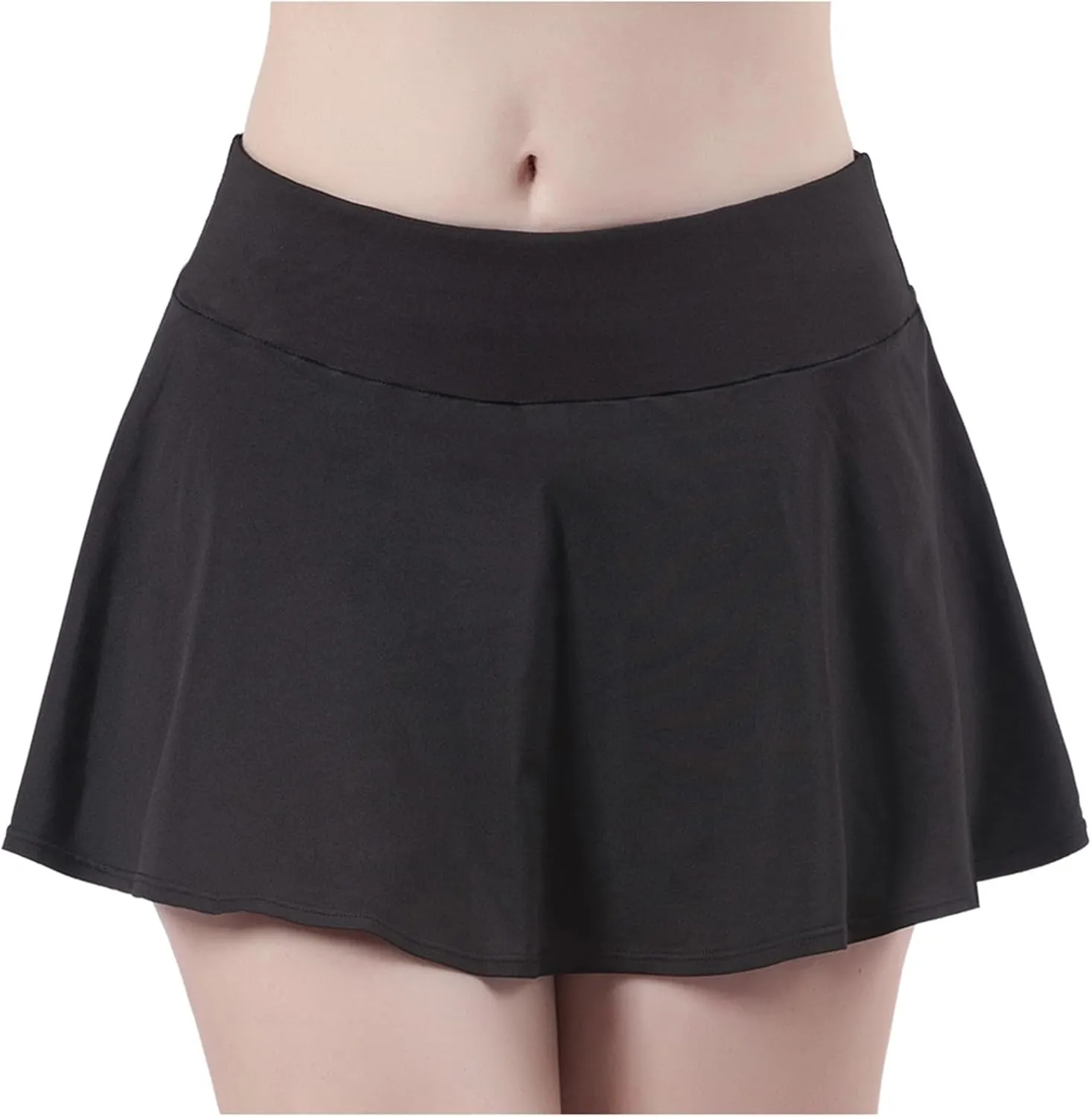 DDAPJ pyju Tennis Skirt for Women Mid Waist Athletic Golf Skorts Pleated Mini Skirts Skort with Inner Shorts for Running