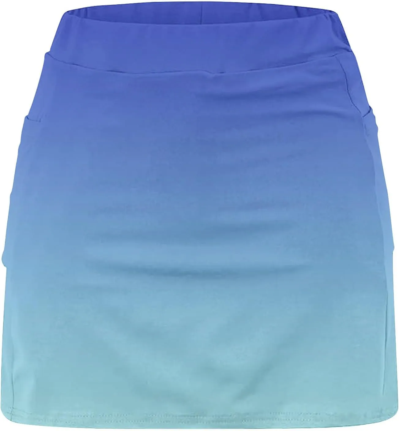 DDAPJ pyju Women's Gradient Athletic Skorts 2025 Trendy Summer High Waist Shorts Plus Size Tennis Skirts with Shorts