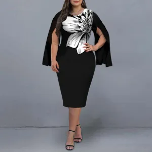 Elegant Mesh Long Sleeve Dress