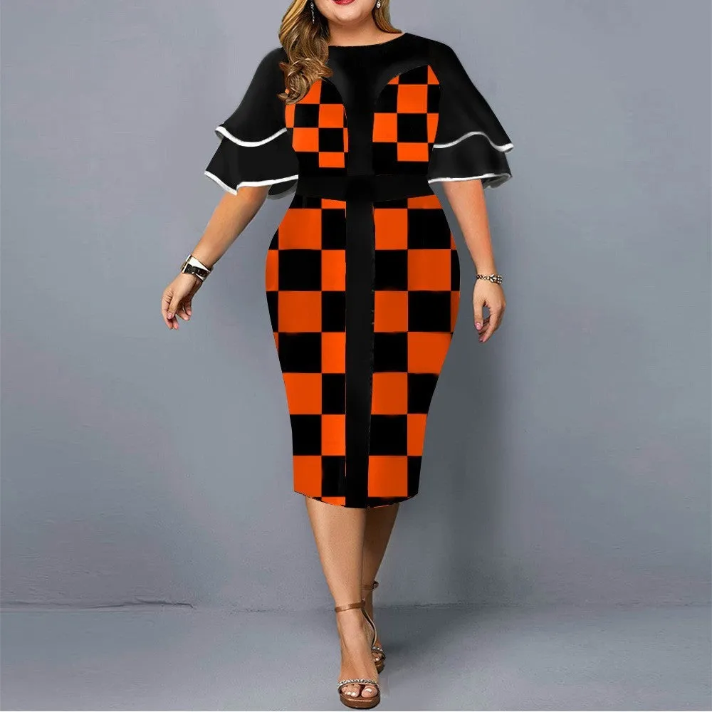 Elegant Mesh Long Sleeve Dress