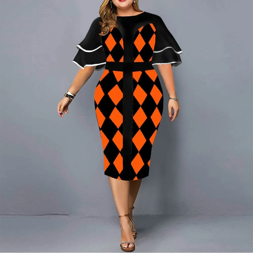 Elegant Mesh Long Sleeve Dress