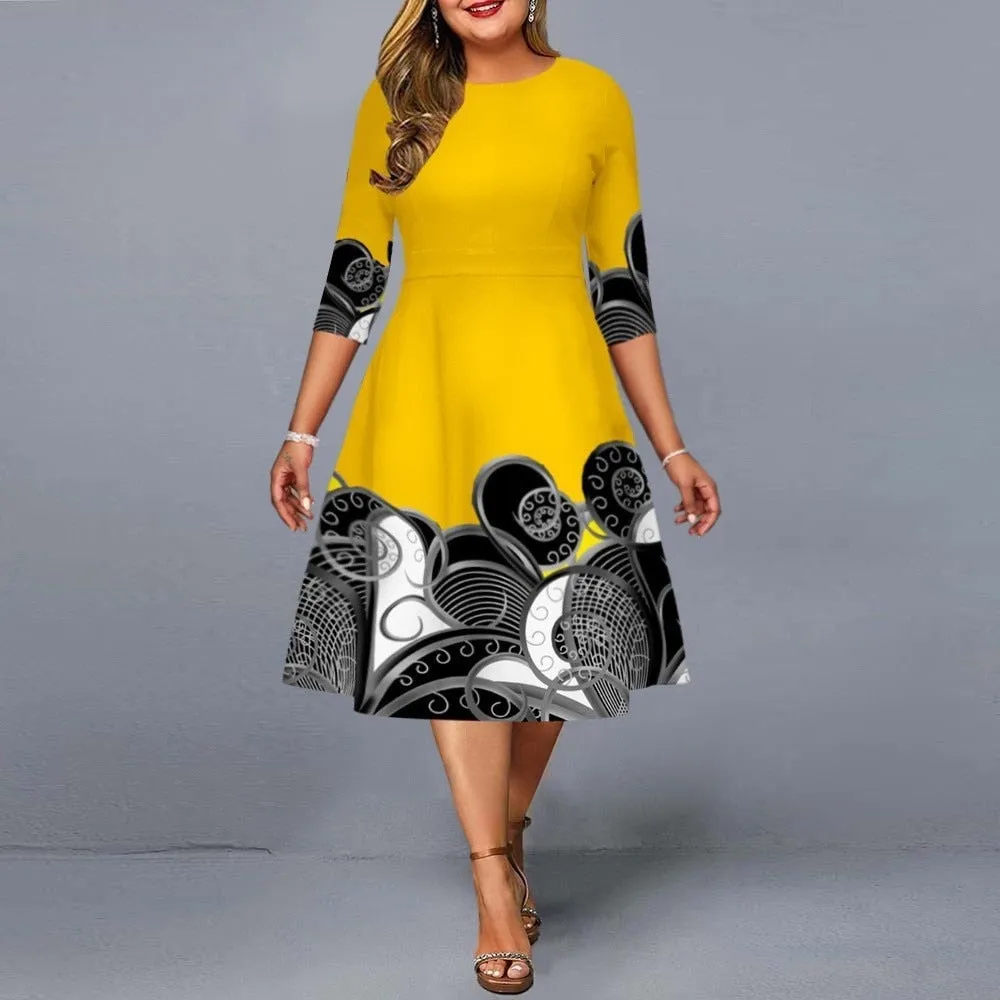 Elegant Mesh Long Sleeve Dress