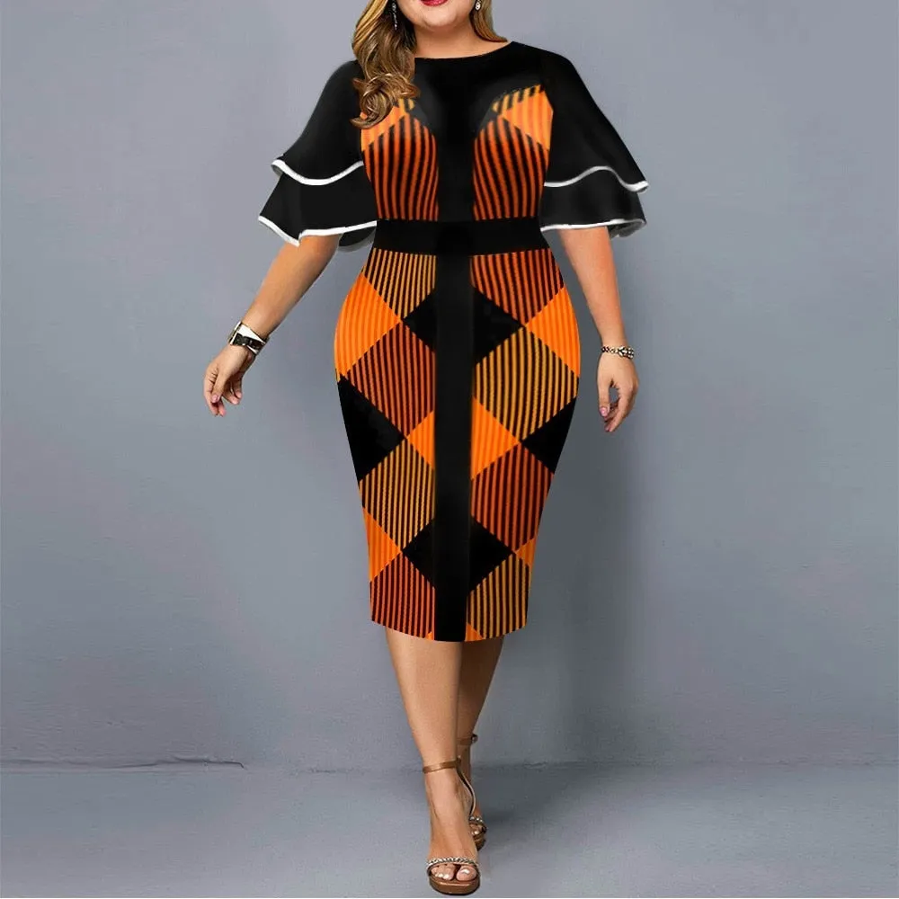 Elegant Mesh Long Sleeve Dress