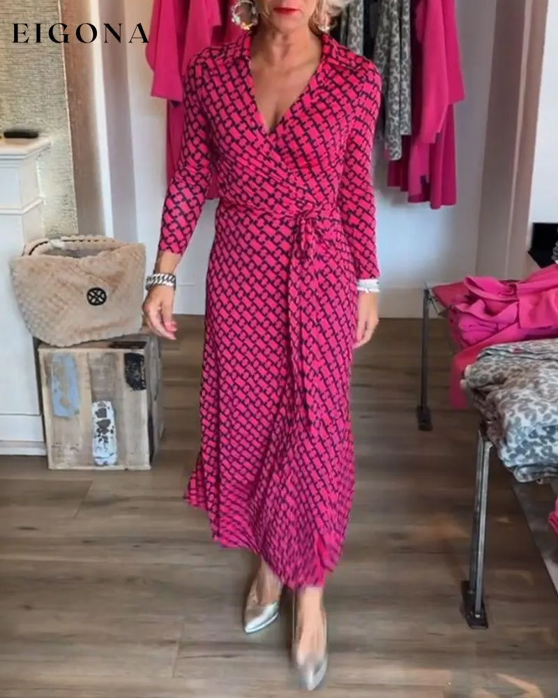 Elegant V Neck Maxi Dress