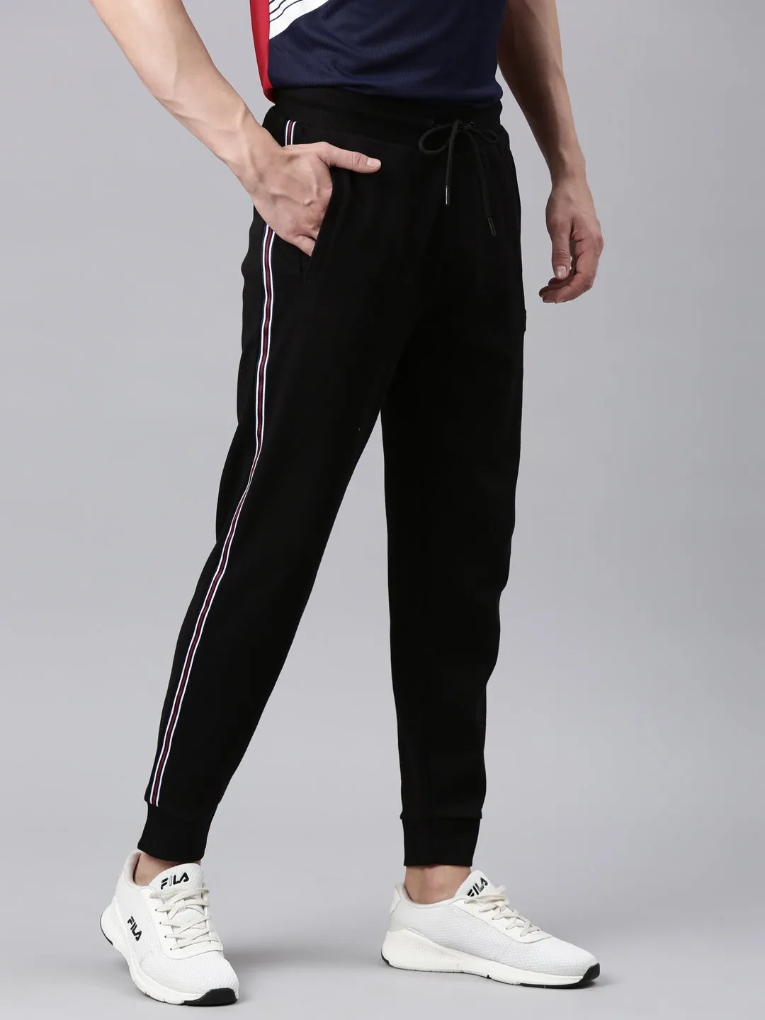 Fila Grey Avulor Men's Ribbed Joggers