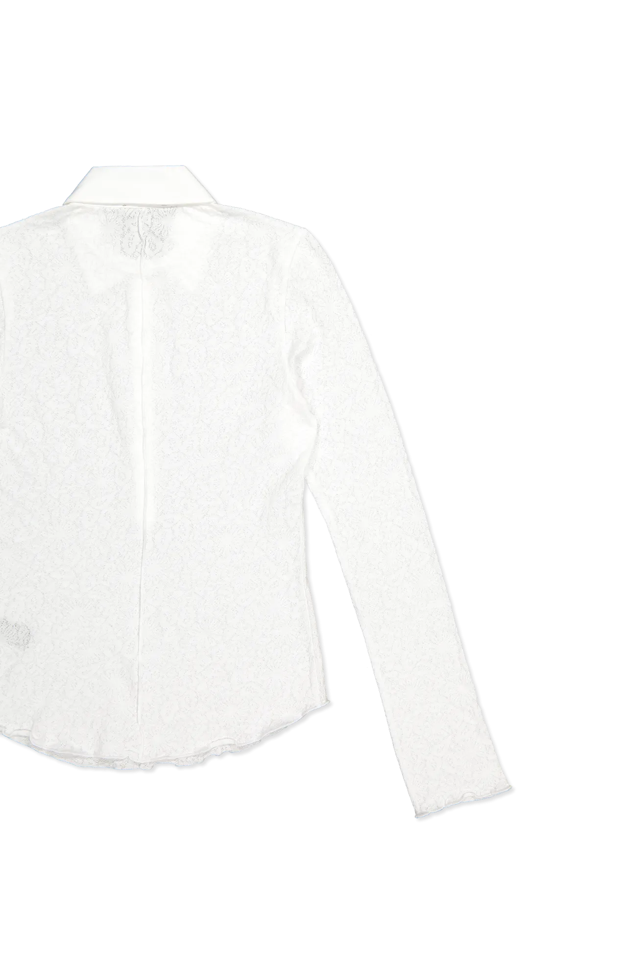 Gemma Jacquard Long Sleeve Polo