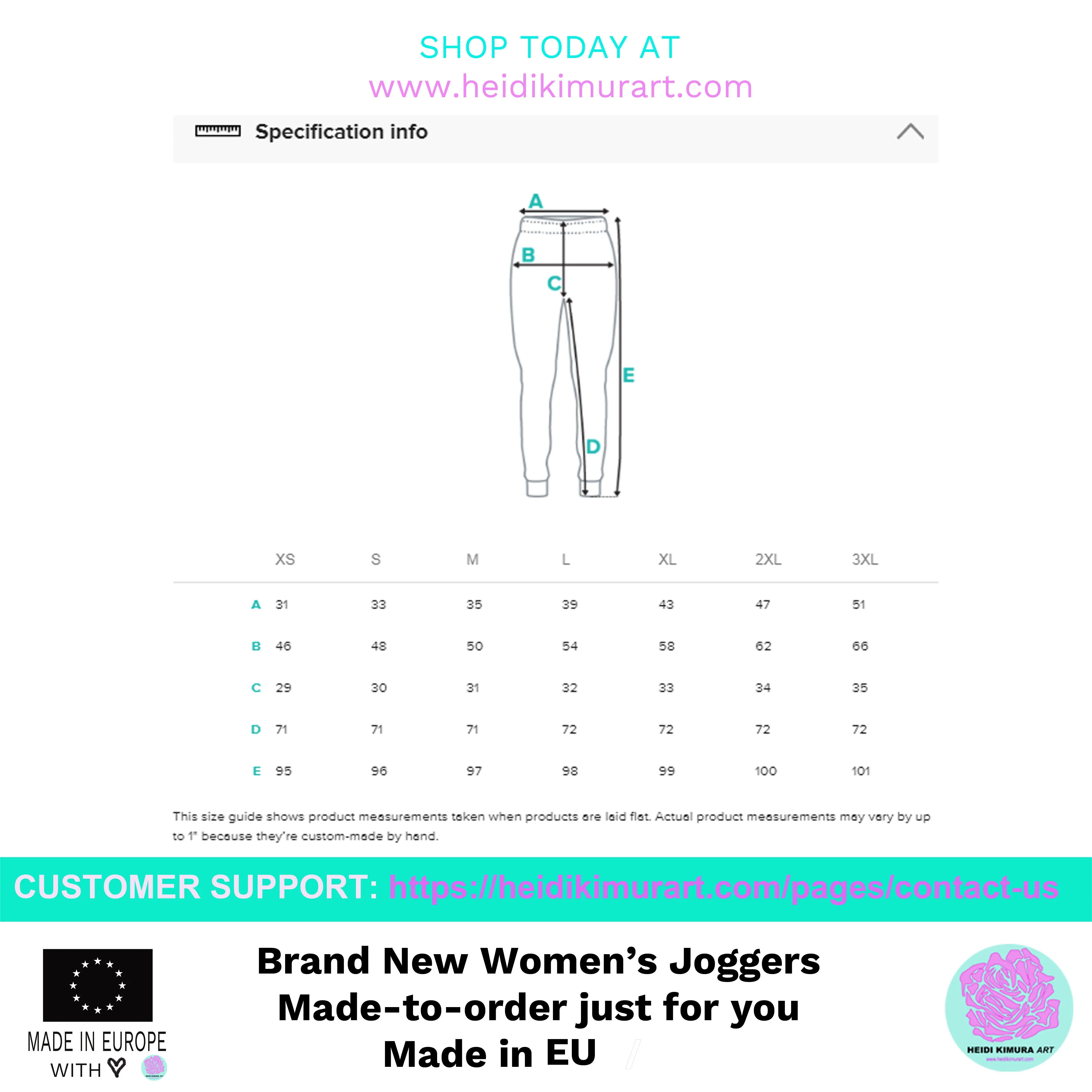 Green Camo Women's Joggers, Soft Best Camo Jogger Sweatpants For Ladies-Made in EU