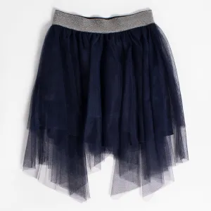 Hankerchief Mesh Skirt