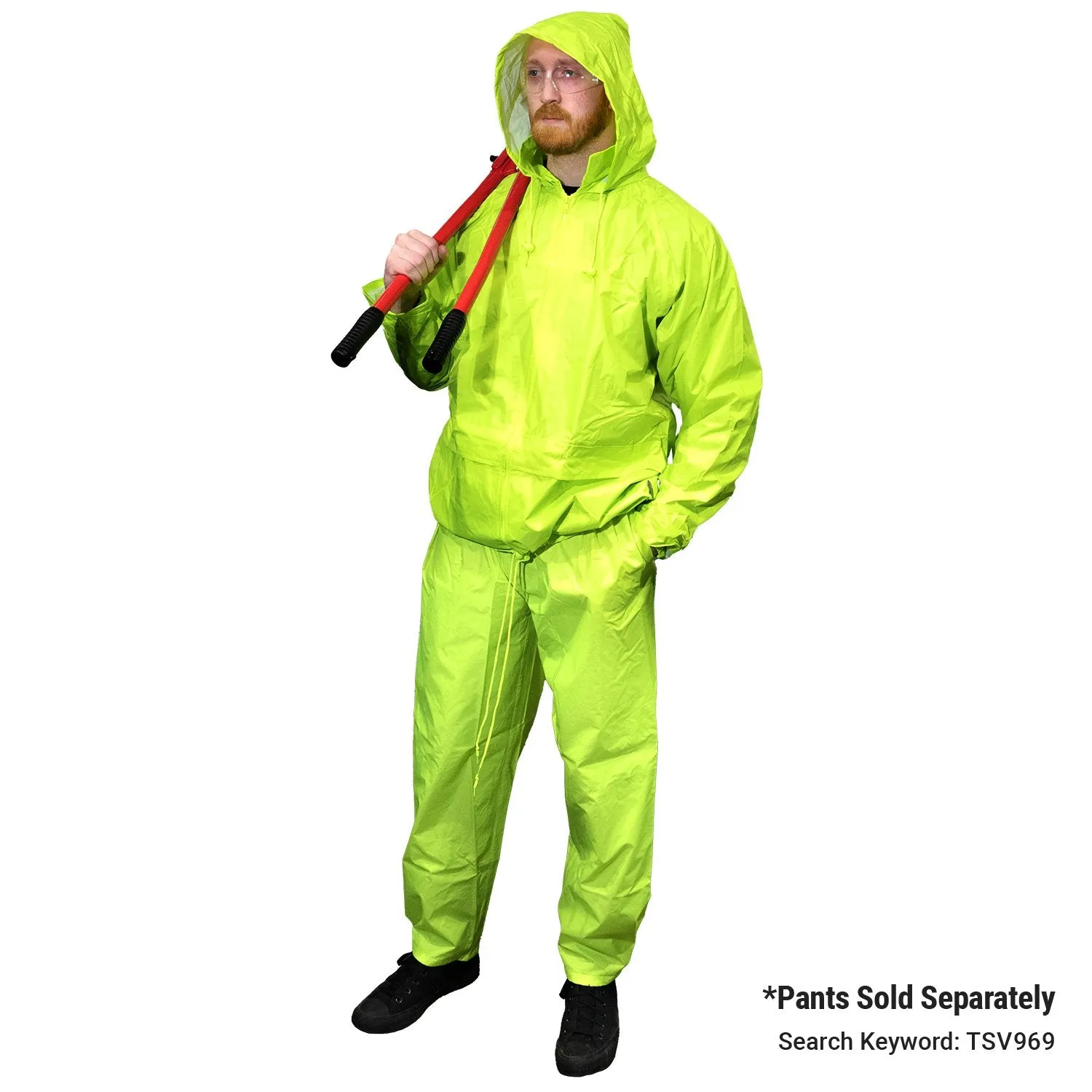 High Visibility Classic Rain Jacket - Lime - 2X