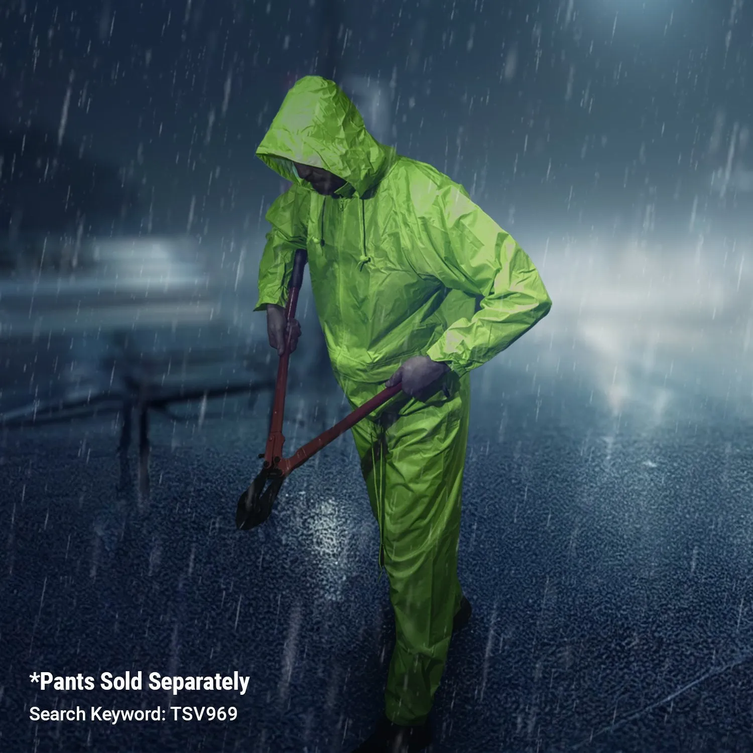 High Visibility Classic Rain Jacket - Lime - 2X