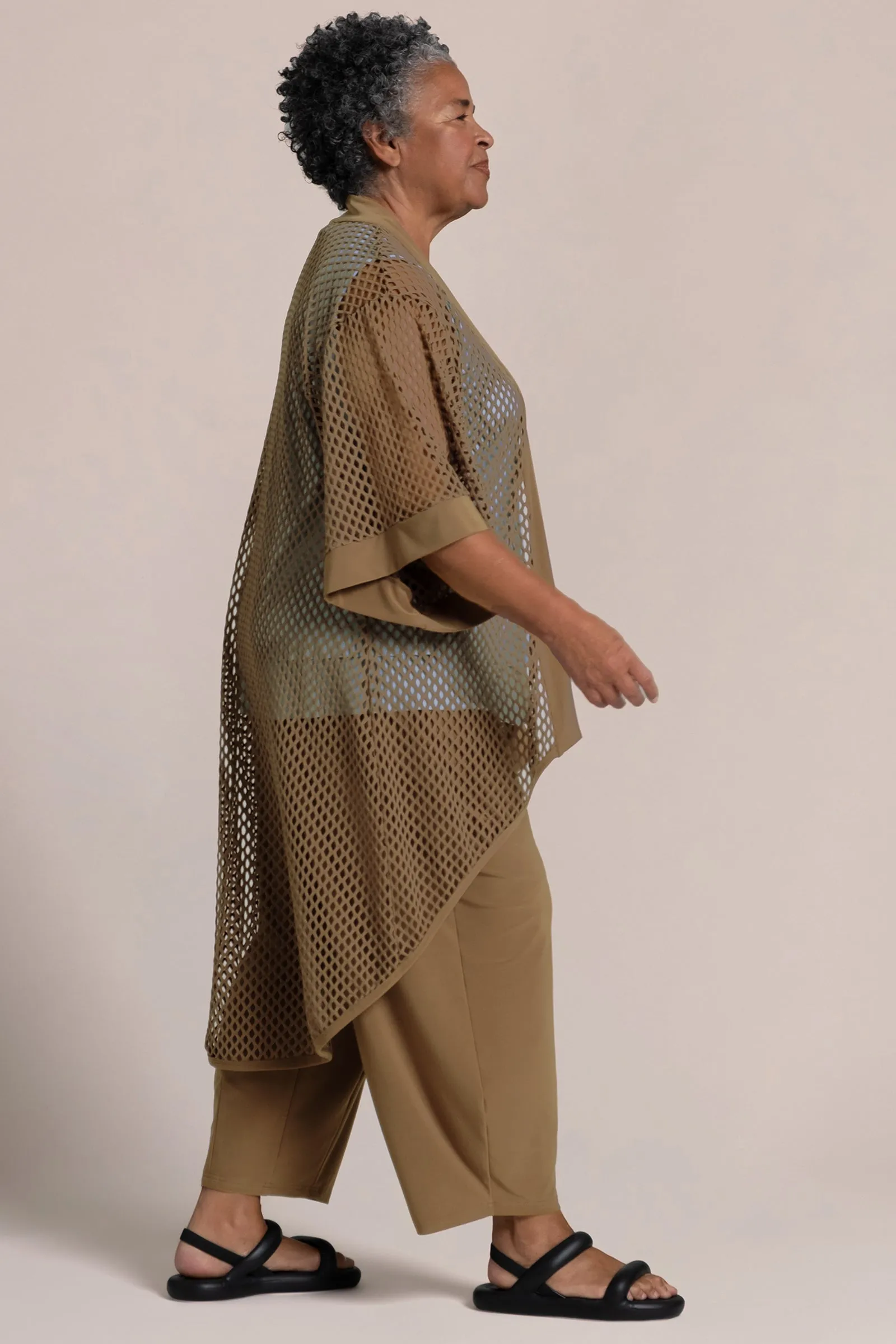 Honeycomb Kimono | Sepia