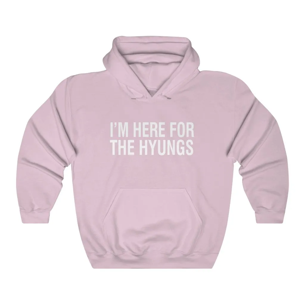 I'm Here For The Hyungs Hoodie - Trendy Winter Kpop Hoodies Kpop Fashion - Kpop Hooded Sweater