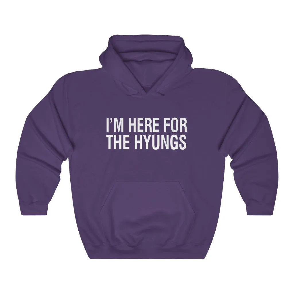 I'm Here For The Hyungs Hoodie - Trendy Winter Kpop Hoodies Kpop Fashion - Kpop Hooded Sweater
