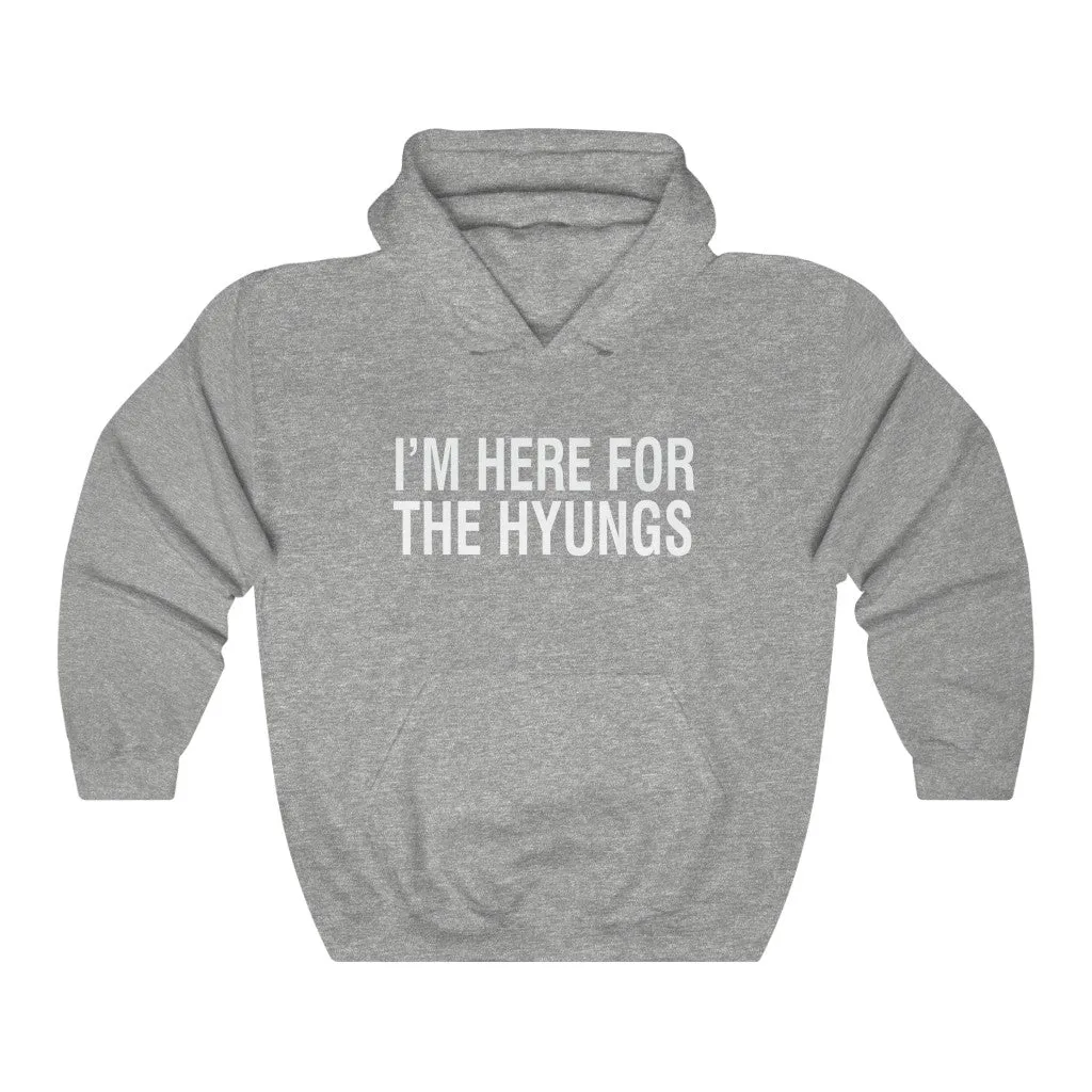 I'm Here For The Hyungs Hoodie - Trendy Winter Kpop Hoodies Kpop Fashion - Kpop Hooded Sweater
