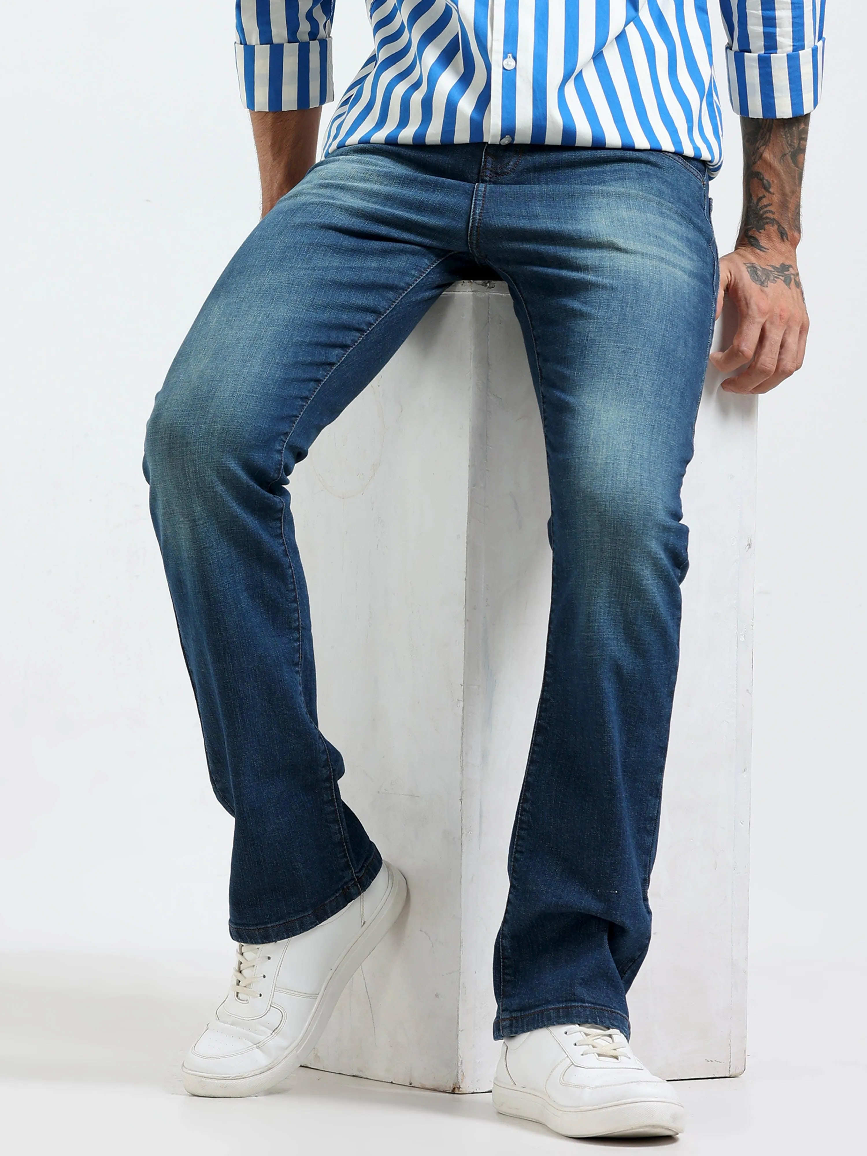Jammy Boot Cut Jeans - Blue