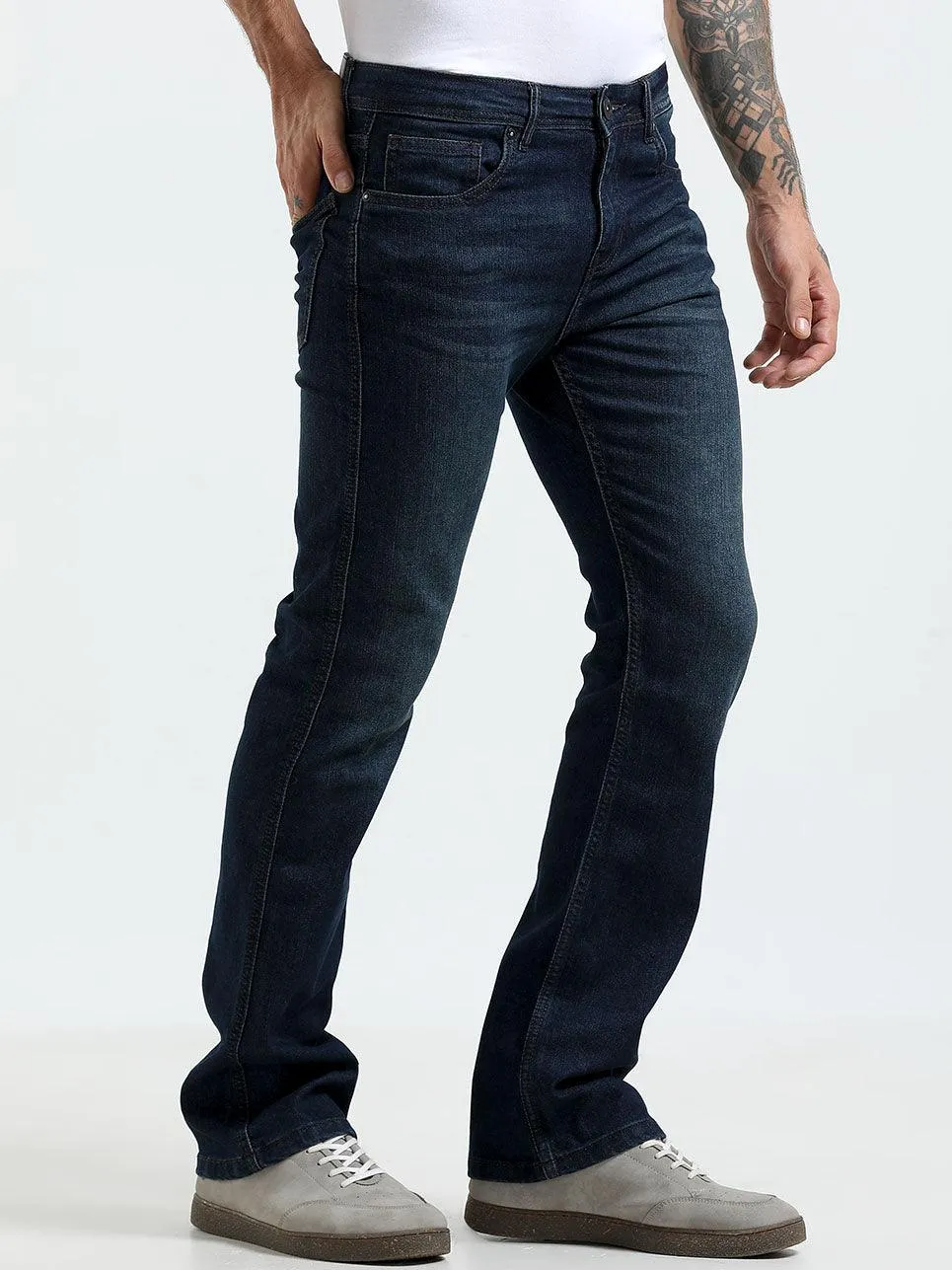 Jammy Boot Cut Jeans - Dark Blue
