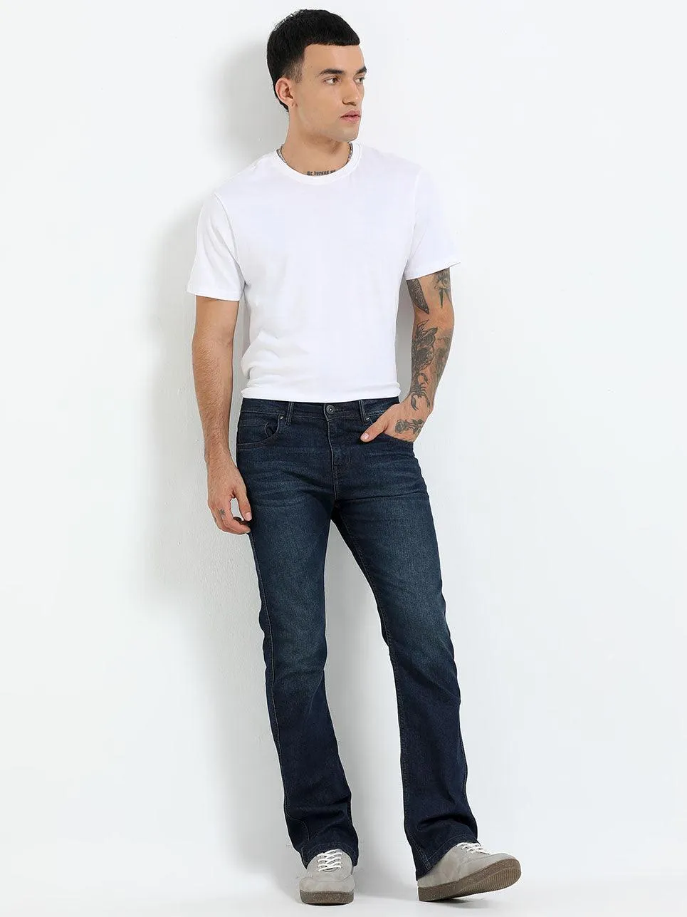 Jammy Boot Cut Jeans - Dark Blue