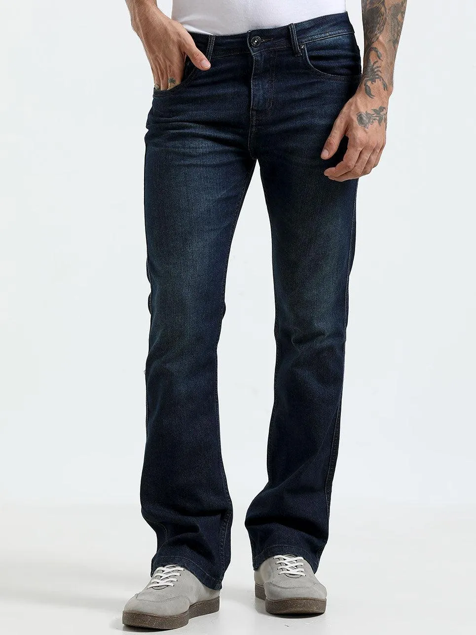 Jammy Boot Cut Jeans - Dark Blue