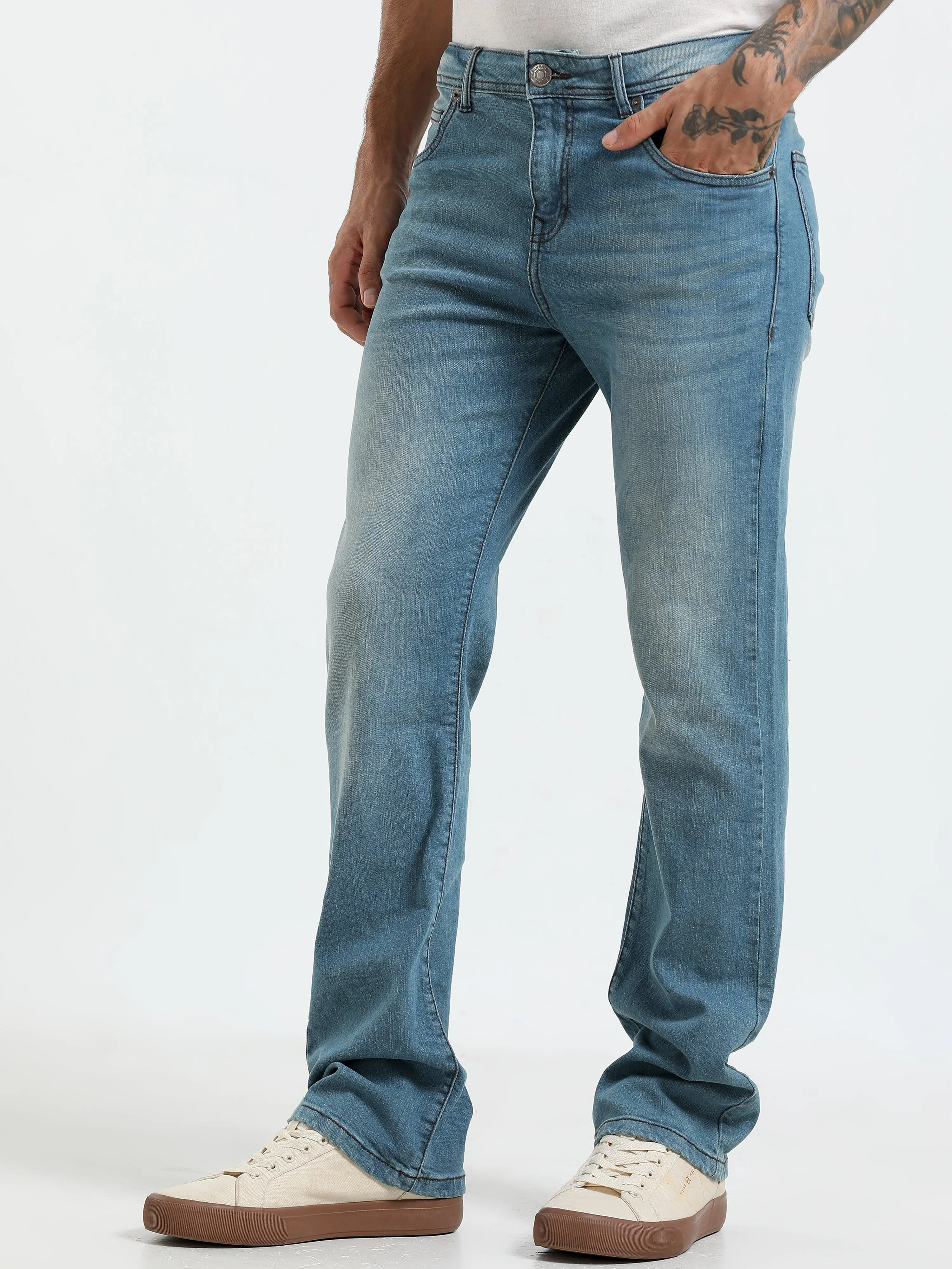 Jammy Boot Cut Jeans - Light Blue
